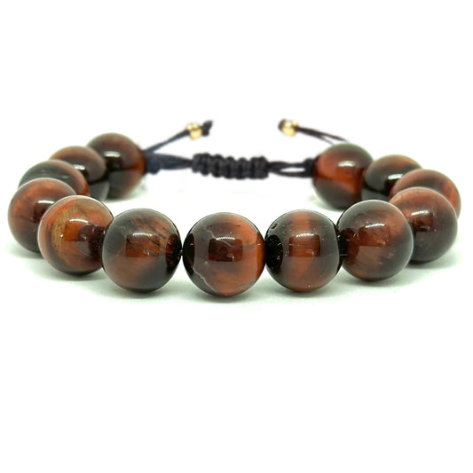 Money Red Tiger Eye Minimalist Bracelet