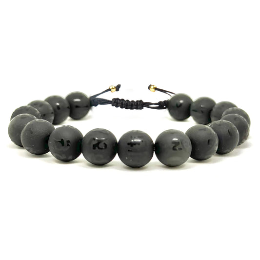 Problem Solving Obsidian Minimalist Bracelet