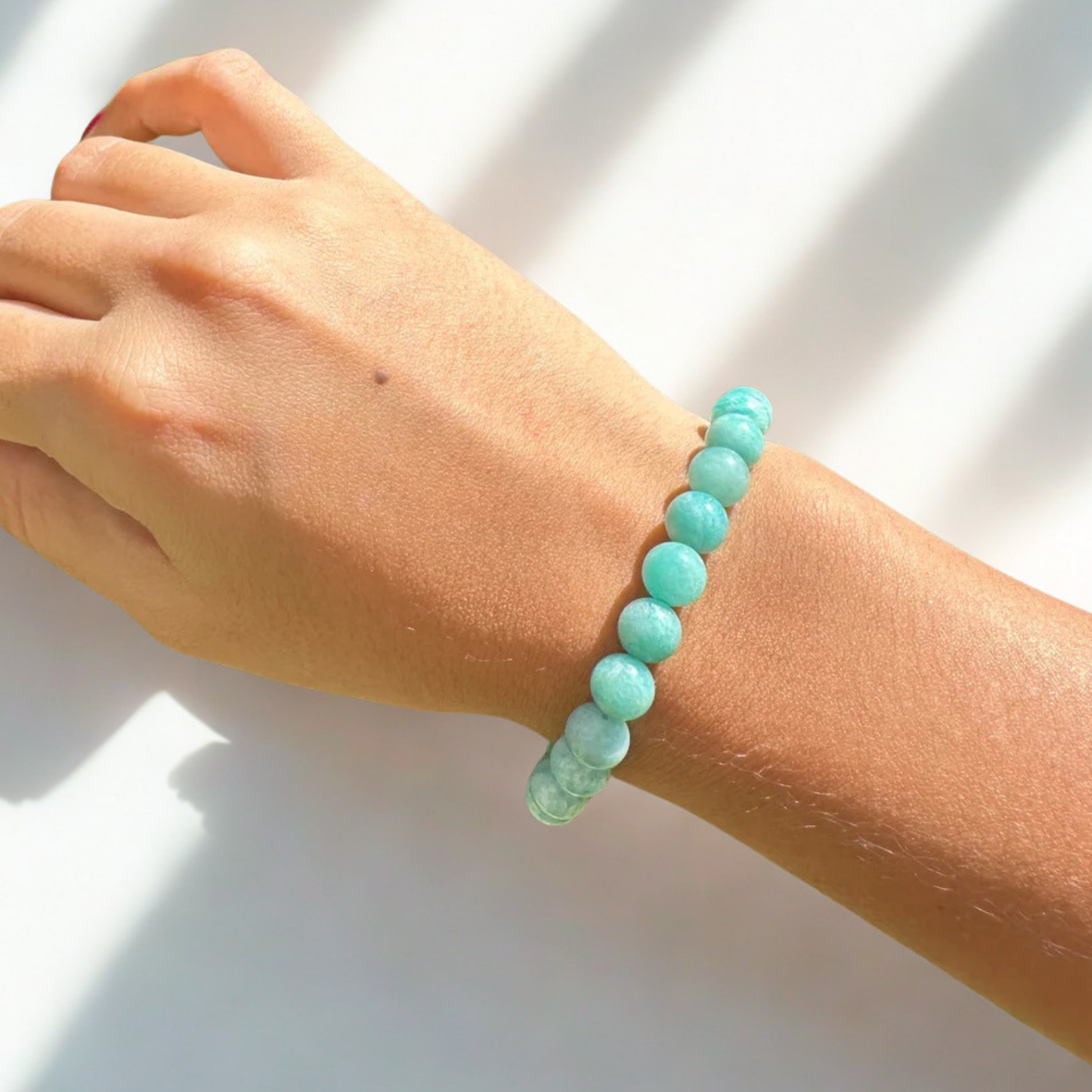Bracelet en amazonite porte-bonheur
