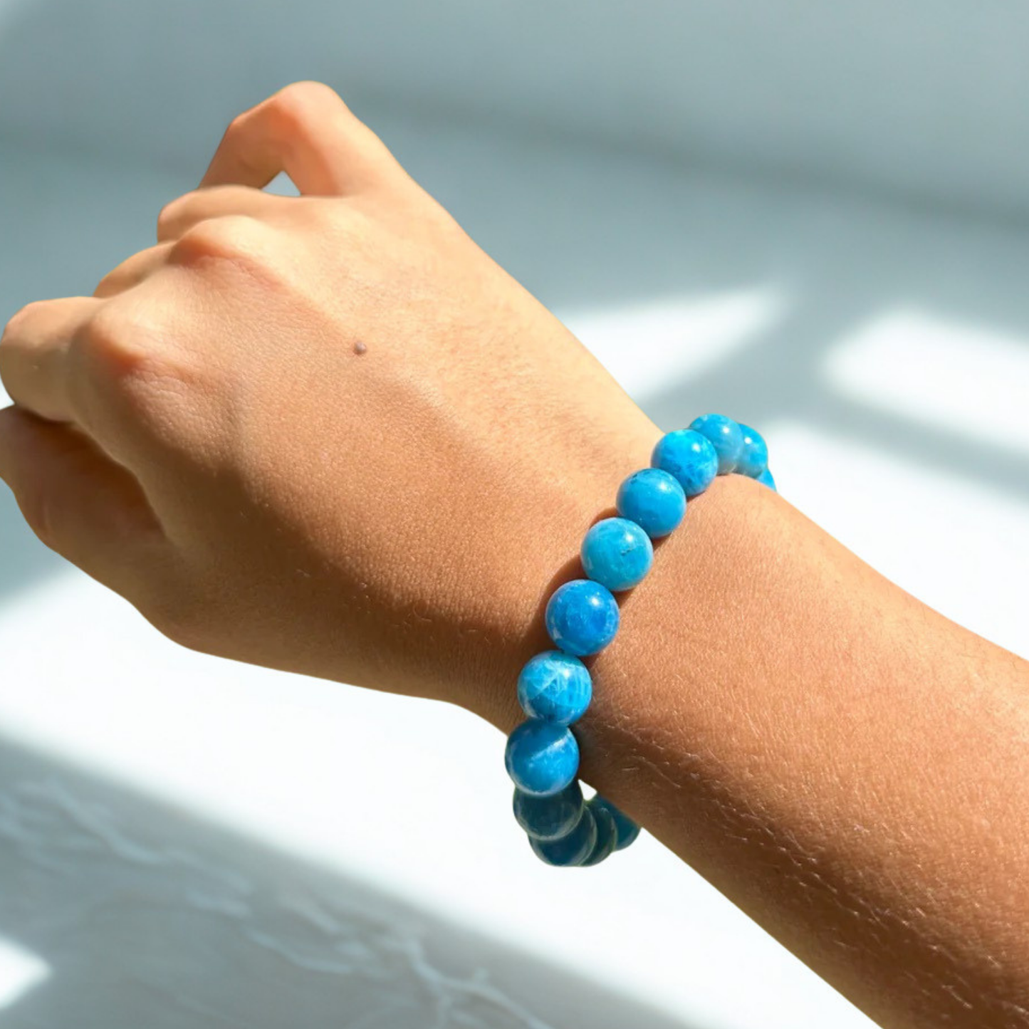 Bracelet en apatite de motivation