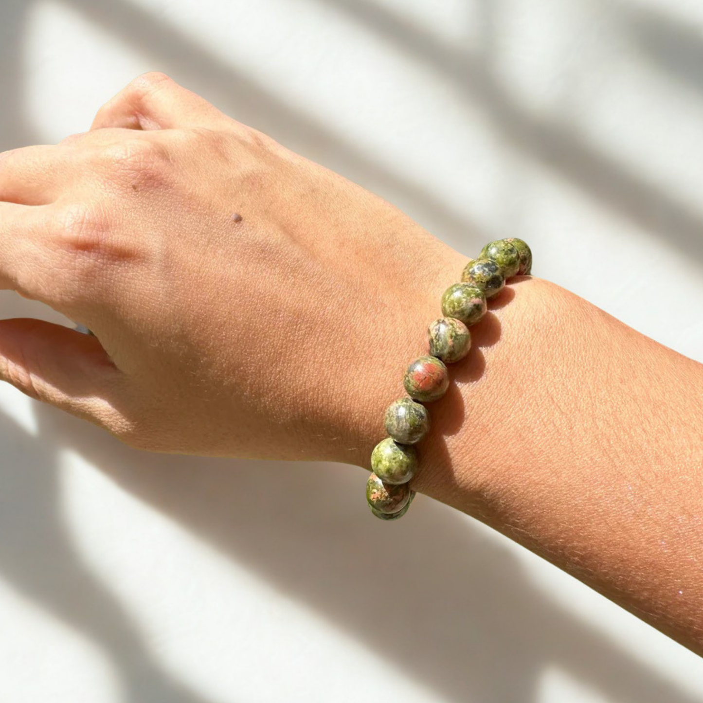 Bracelet de sommeil en unakite