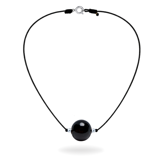 Collier en tourmaline noire karmique