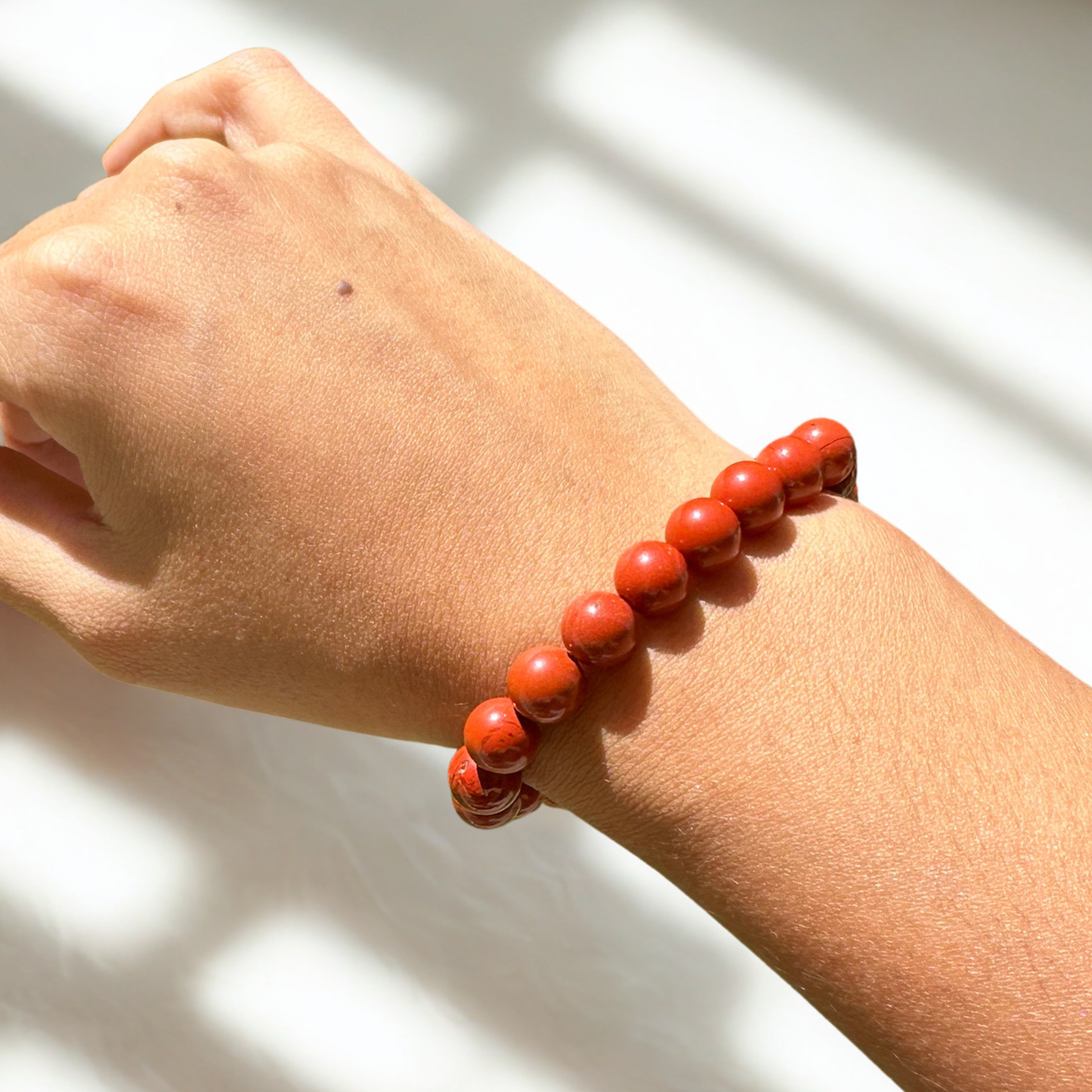 Bracelet de protection en jaspe rouge 