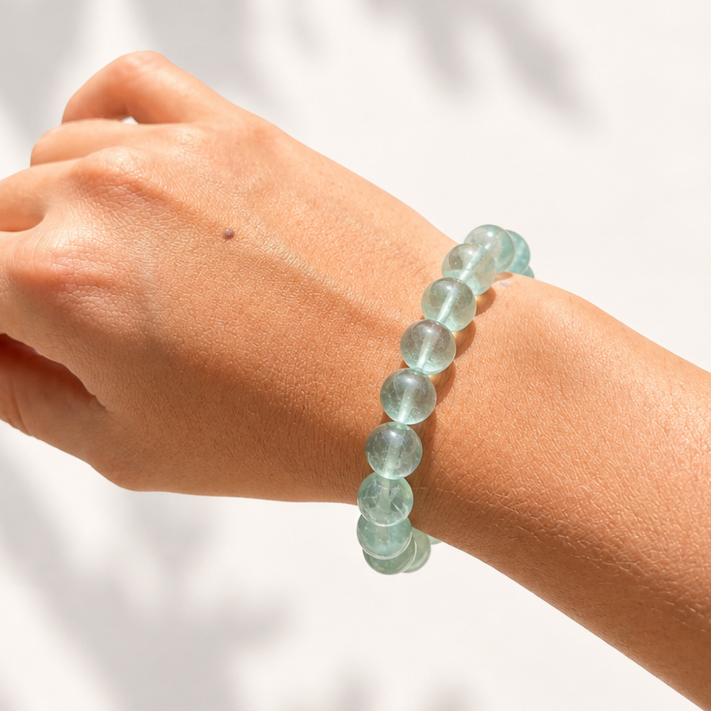 Bracelet relaxant en fluorite verte 