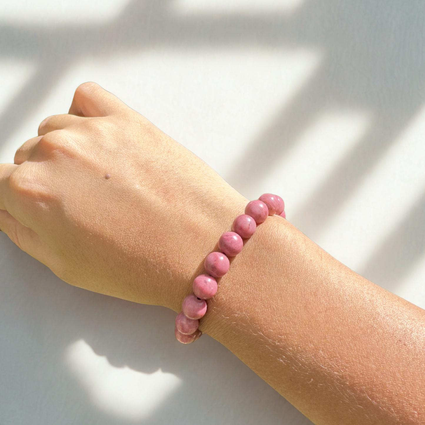 Bracelet de réconciliation en rhodonite 