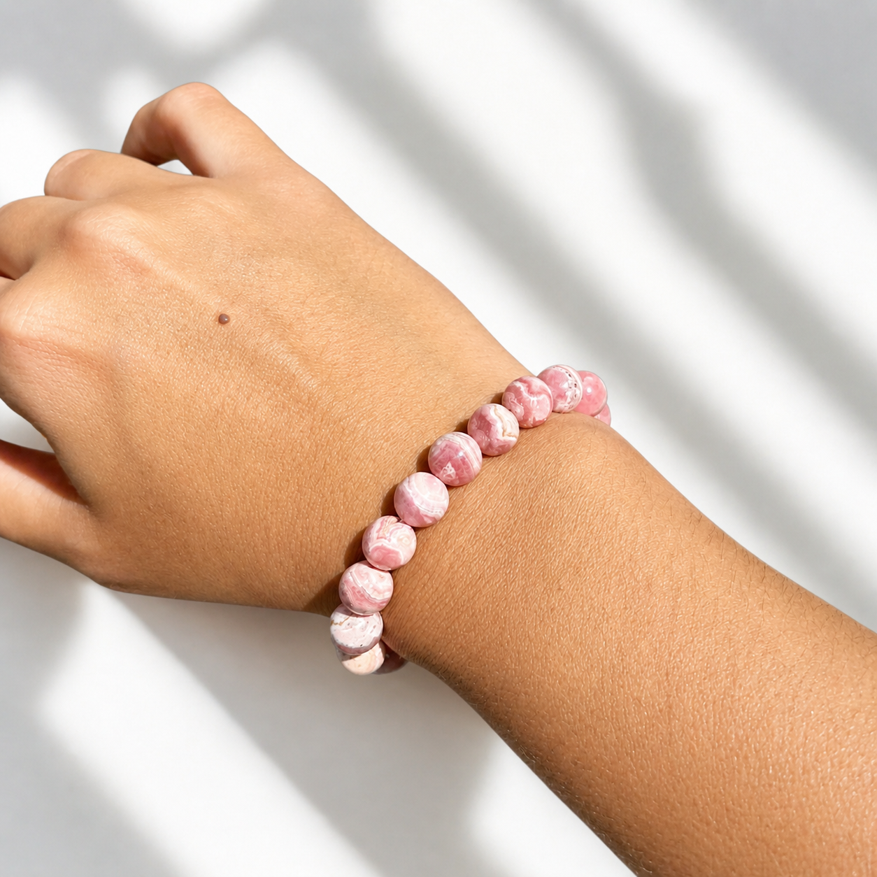 Bracelet d'amitié en rhodochrosite 