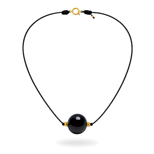 Collier en tourmaline noire karmique