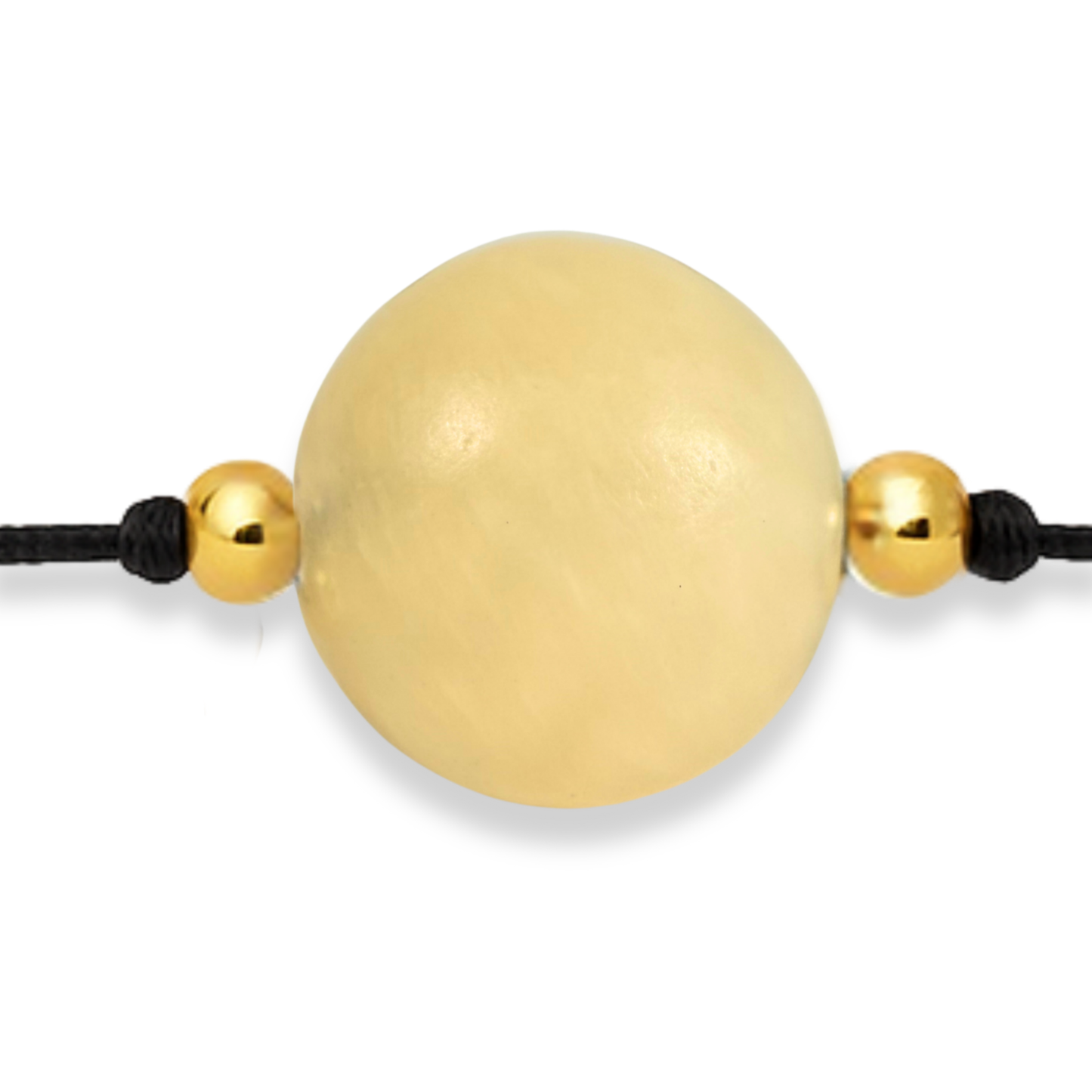 Collier Abondance Miel Jade
