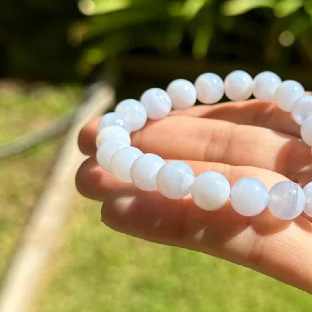 Self Trust  Chalcedony Bracelet