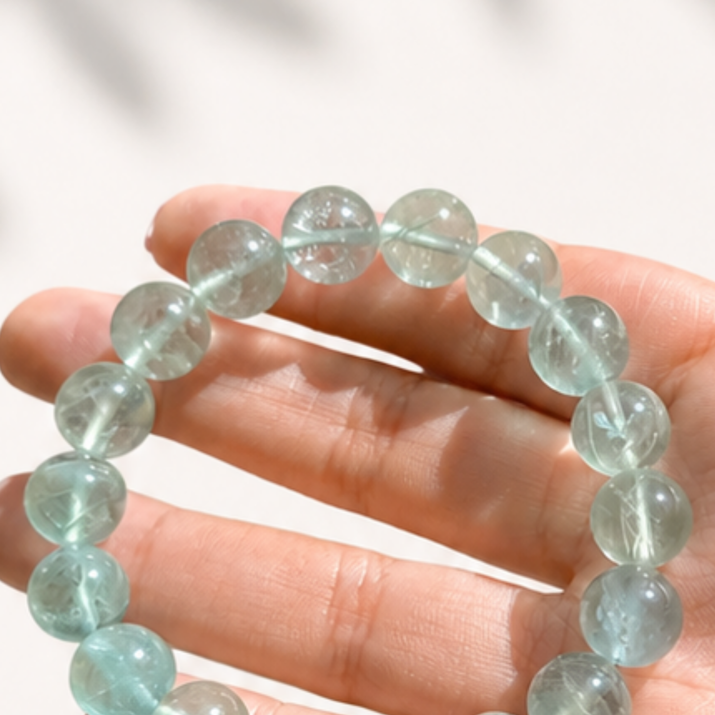 Bracelet relaxant en fluorite verte 