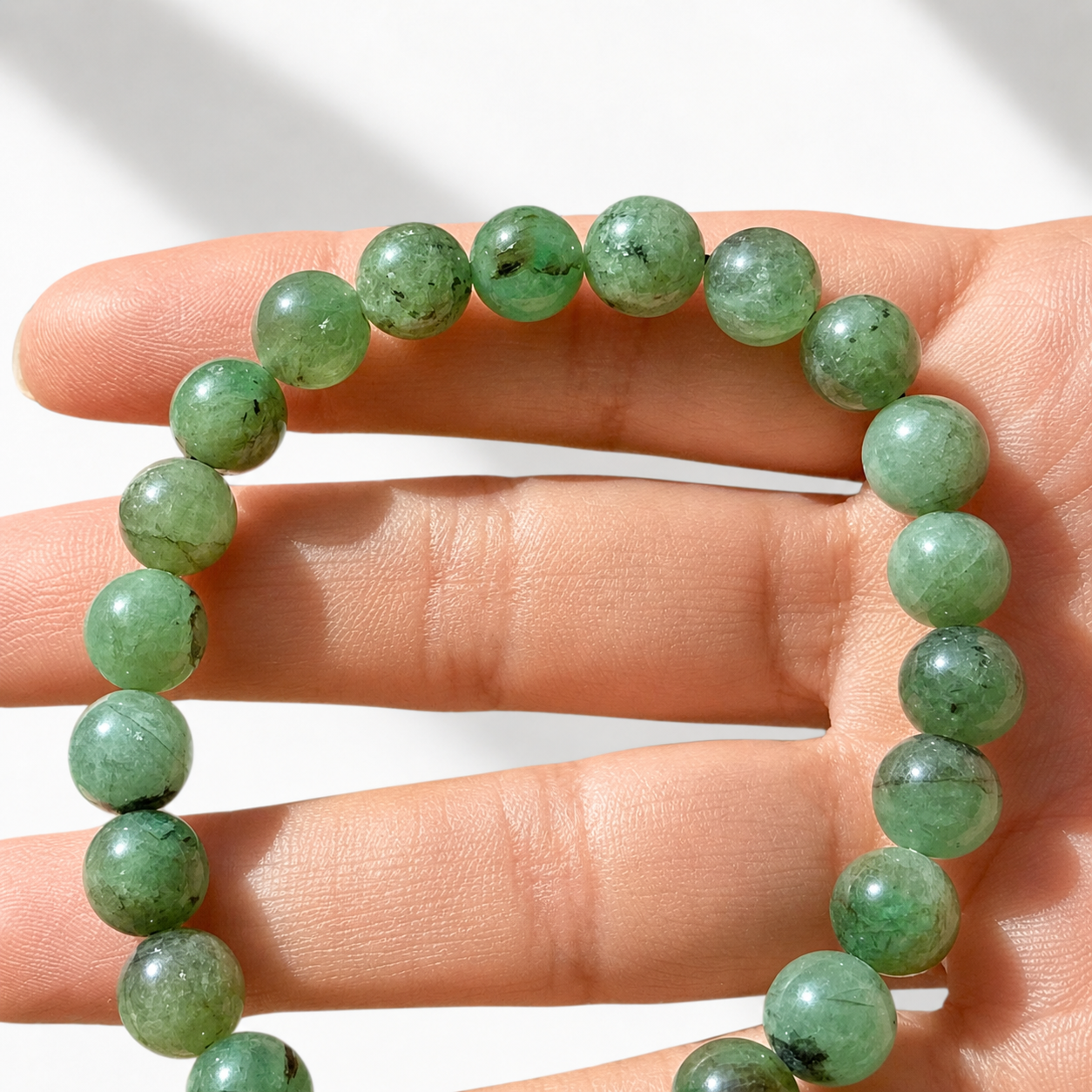 Bracelet d'émeraude de guérison 