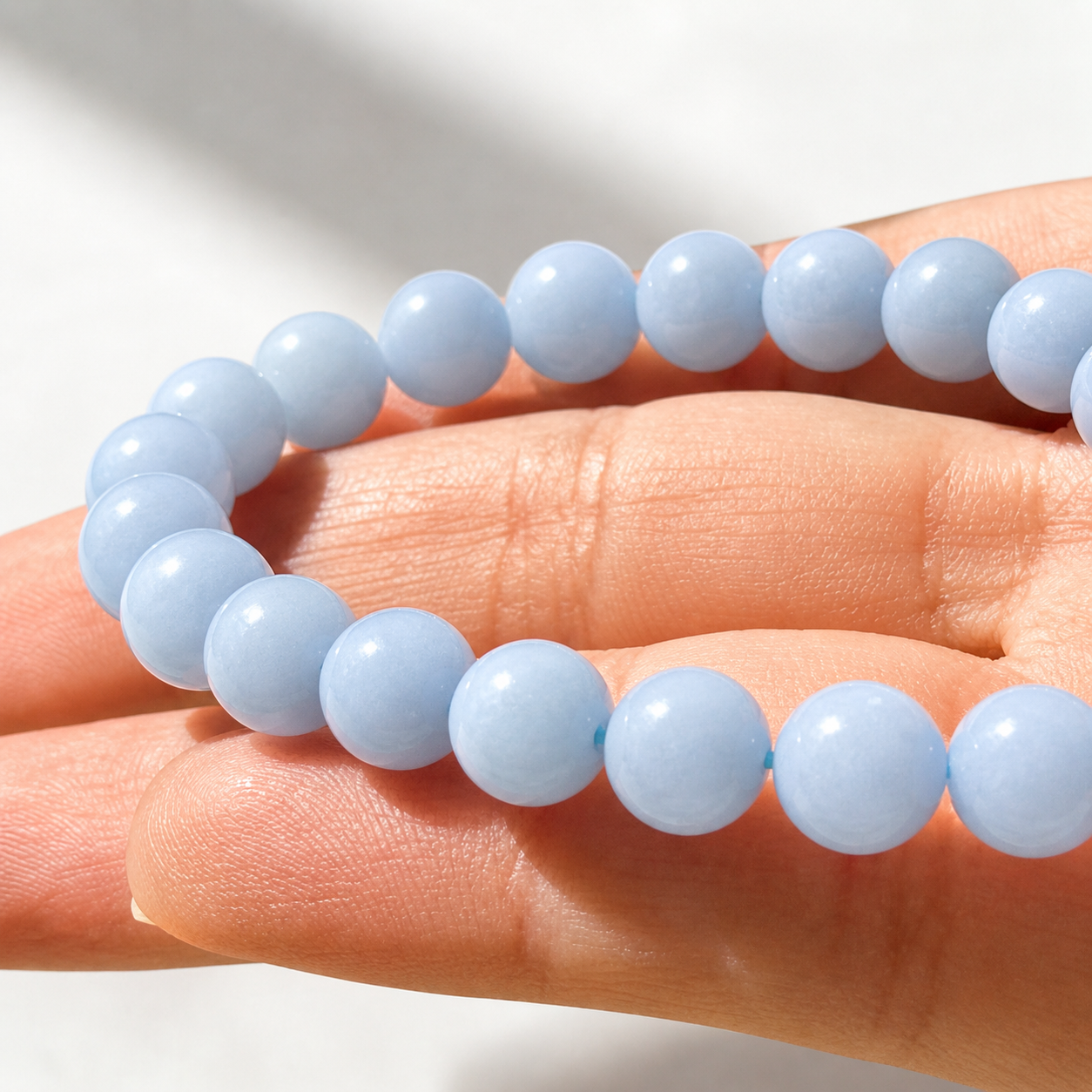Bracelet Peace Blue Angelite