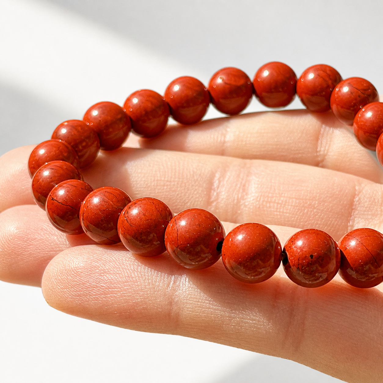 Bracelet de protection en jaspe rouge 