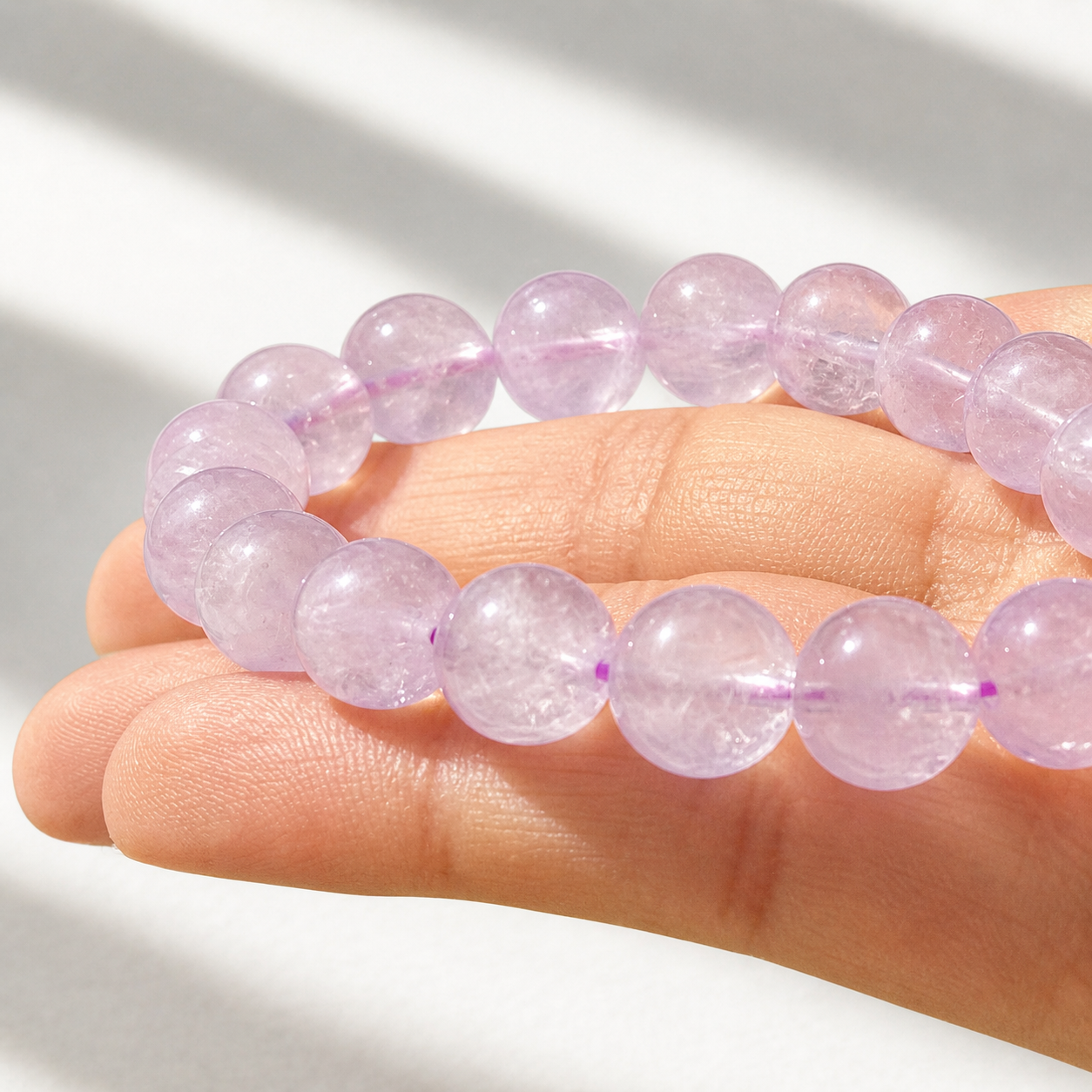 Bracelet en quartz rose Love 