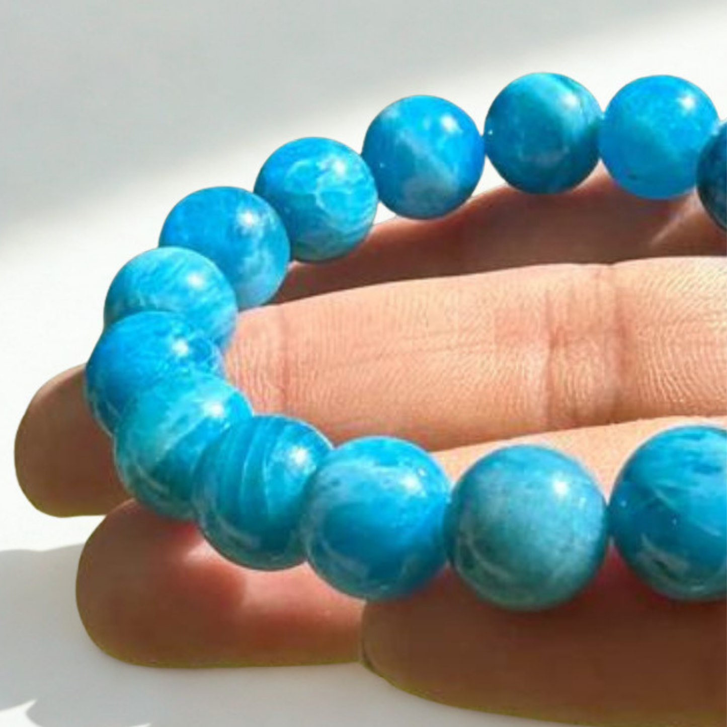 Bracelet en apatite de motivation