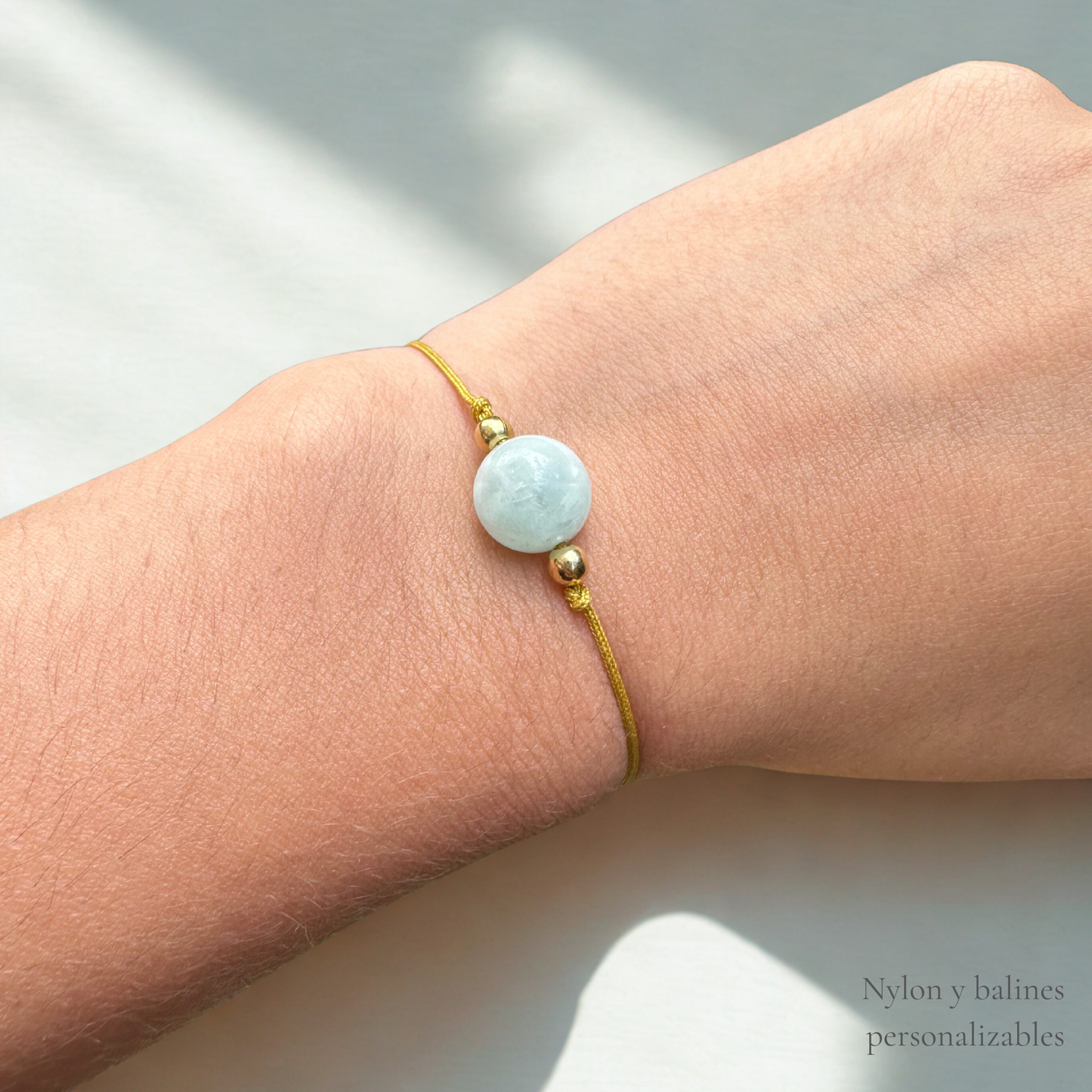 Toucher d'Angélite Vert Paix