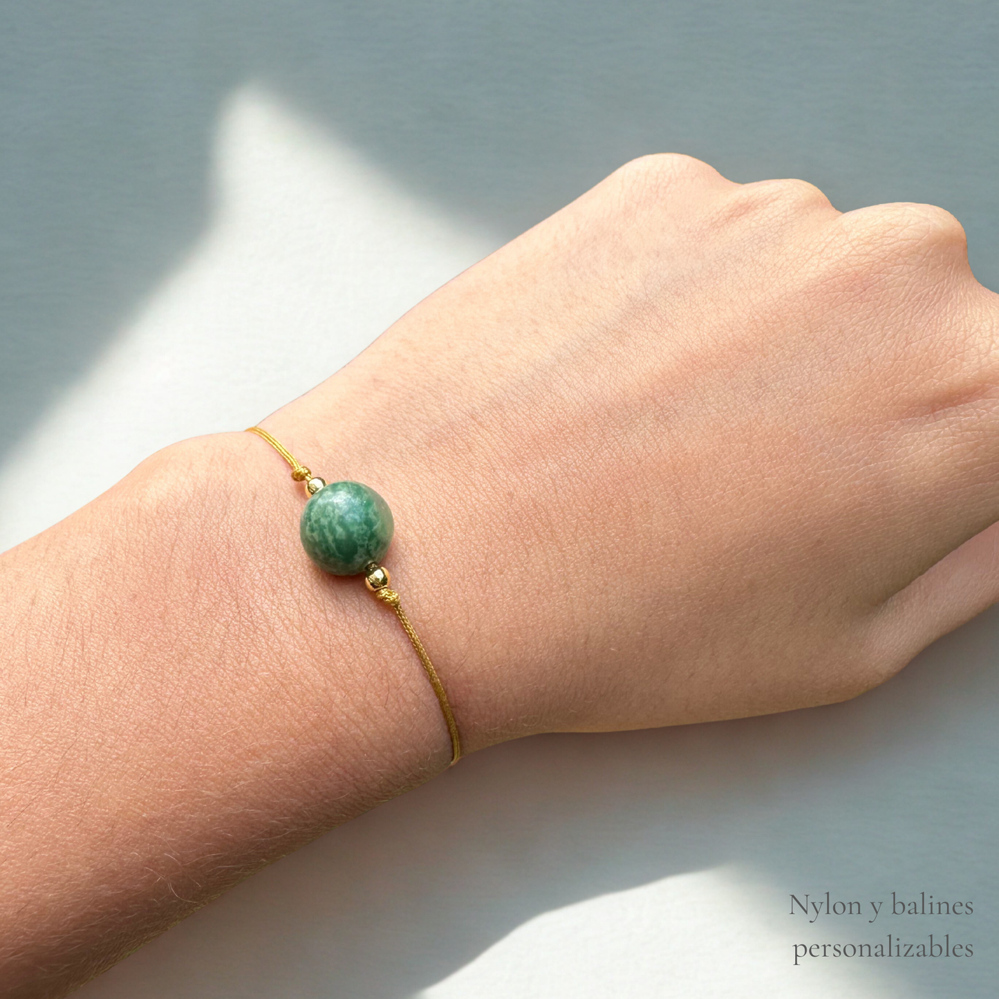 African Jade Minimalist Bracelet - Abundance 