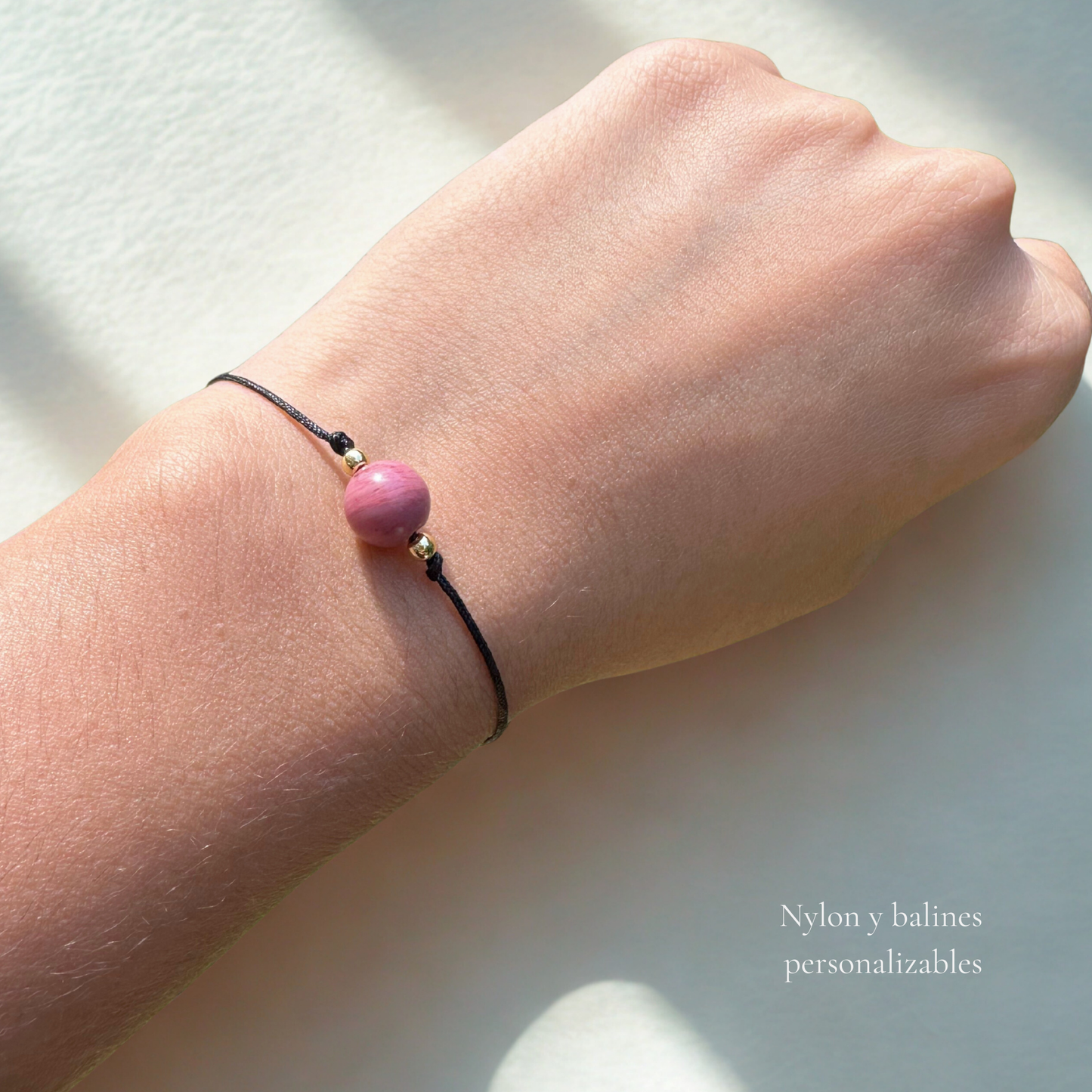 Rhodonite Minimalist Bracelet - Enhances 