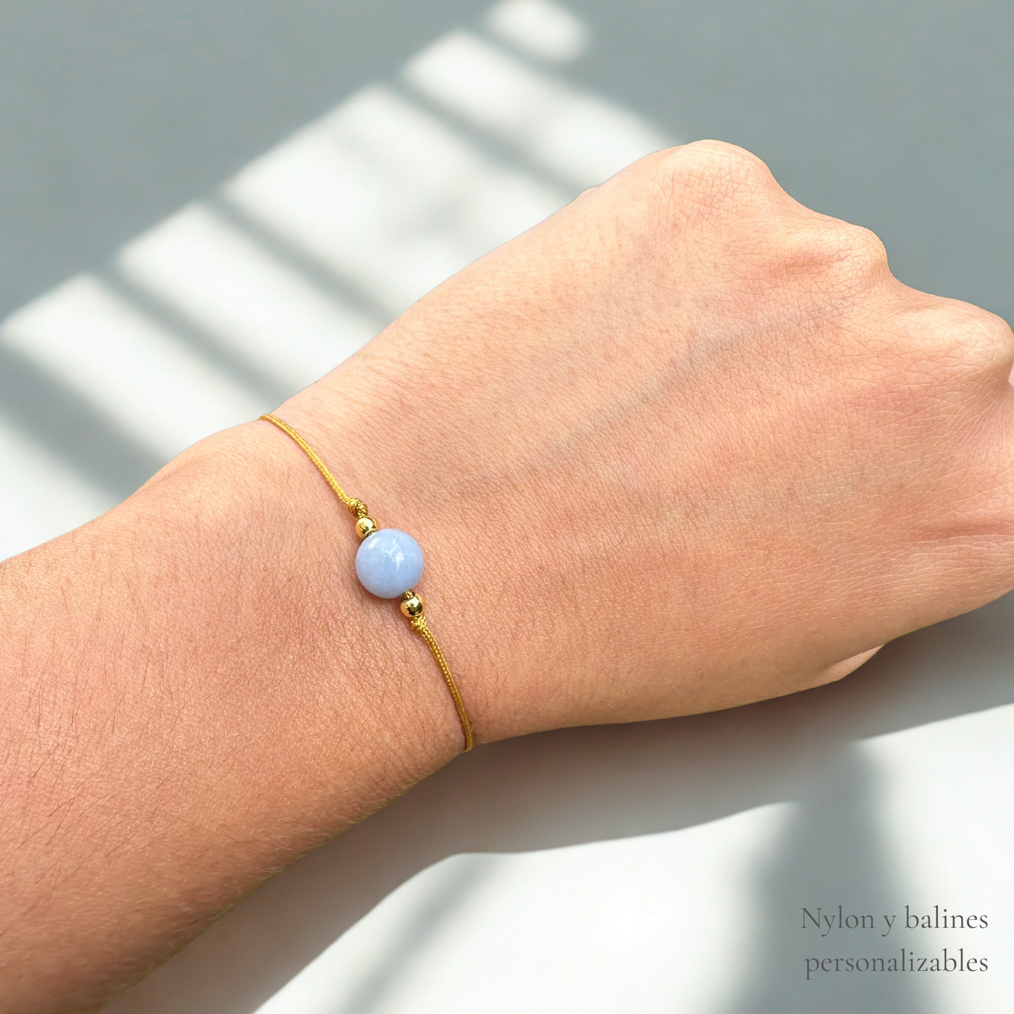 Toucher d'Angélite Bleu Paix