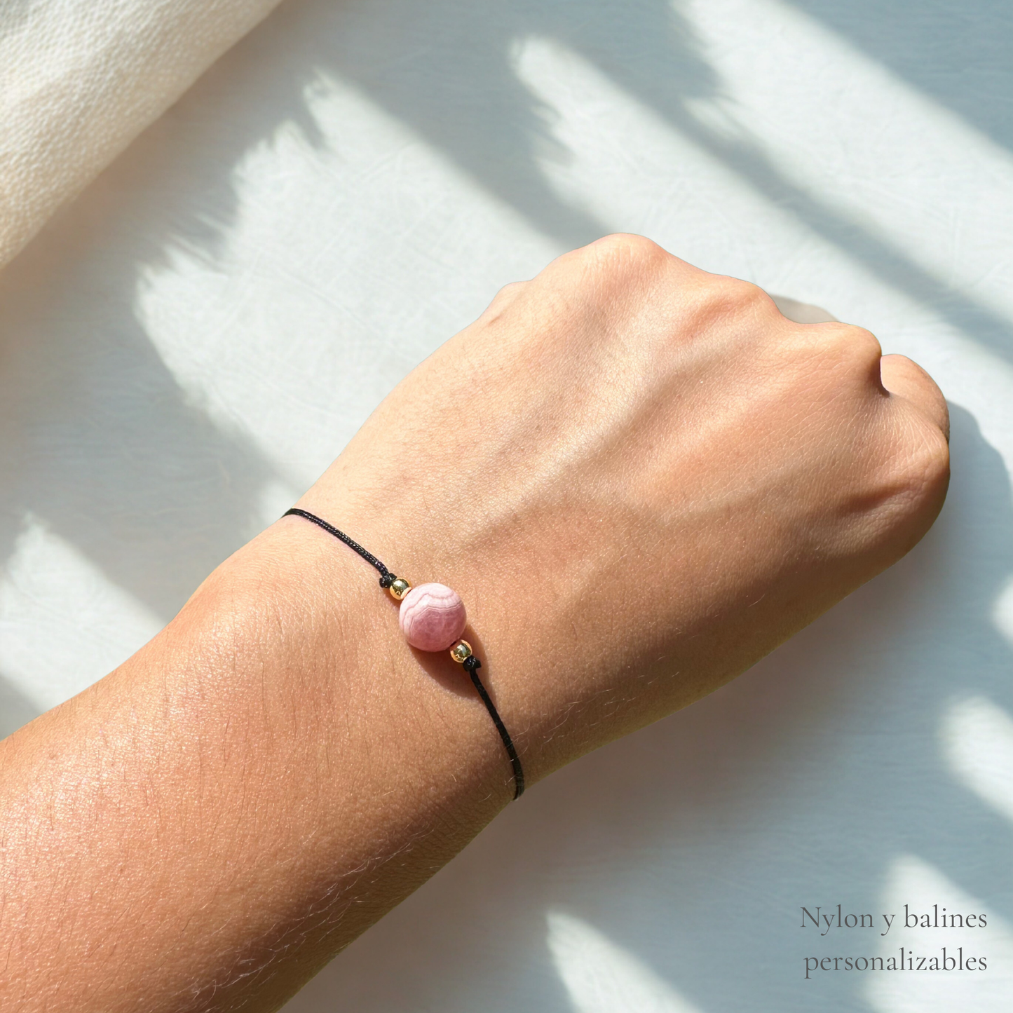 Rhodonite Minimalist Bracelet - Enhances 