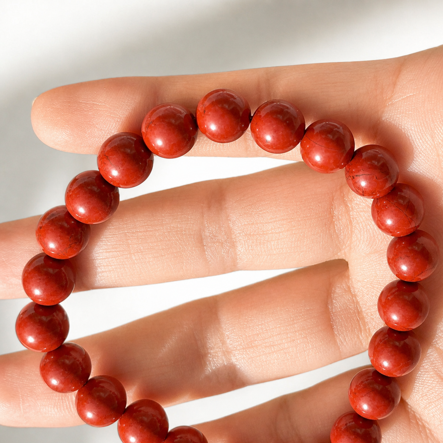 Bracelet de protection en jaspe rouge 