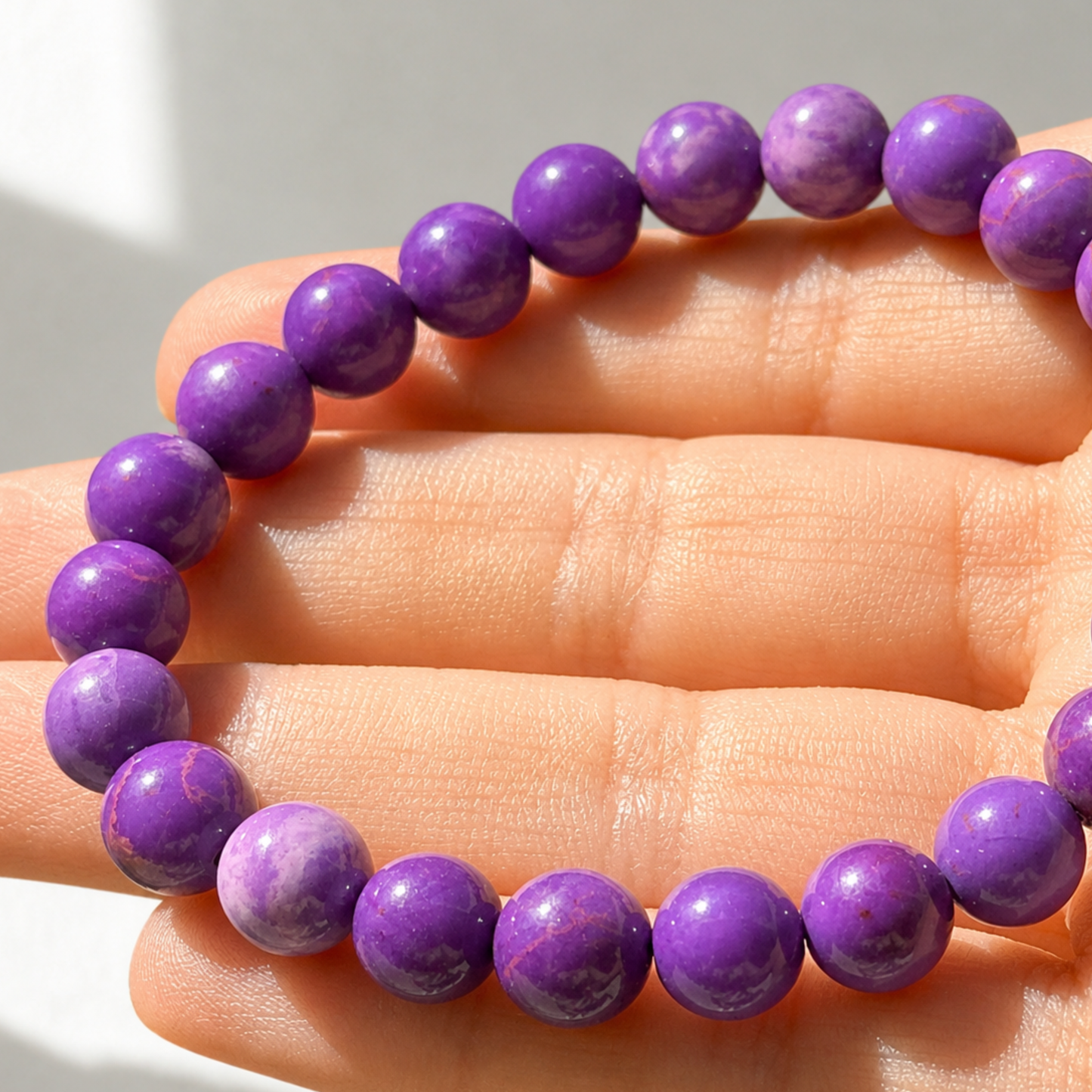 Bracelet en phosphosidérite créative 