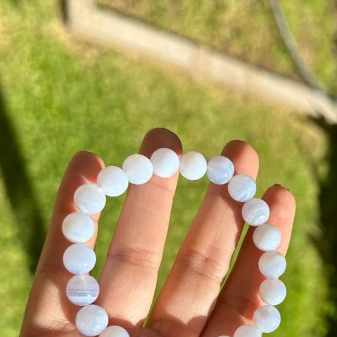 Self Trust  Chalcedony Bracelet