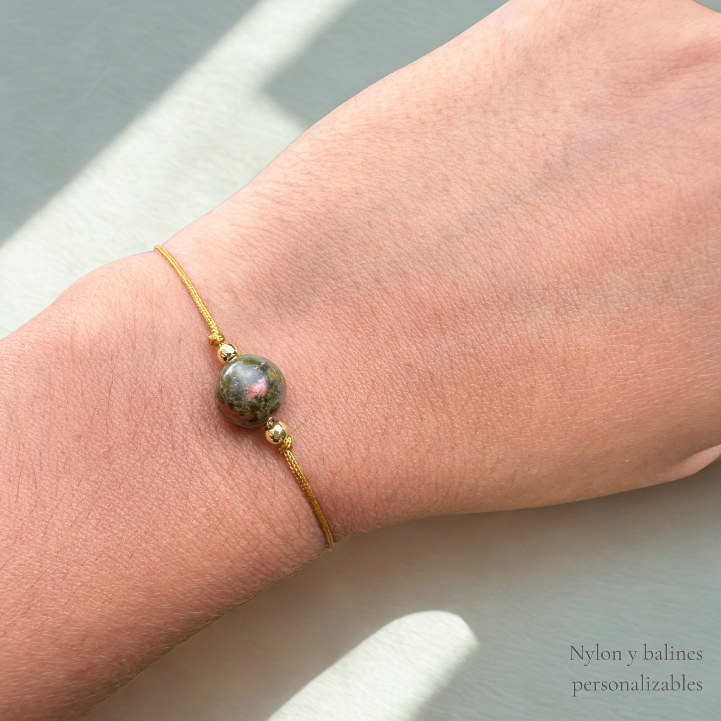 Unakite Minimalist Bracelet - Sleep 