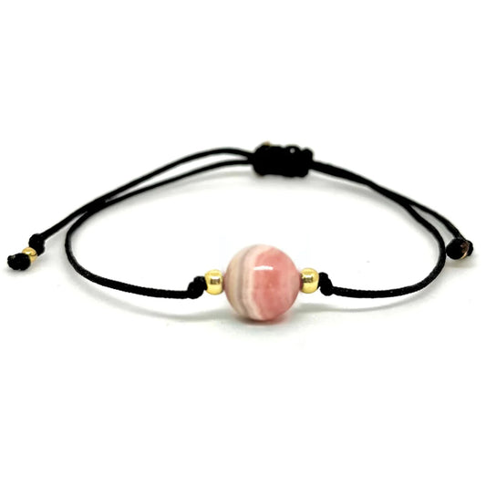 Rhodochrosite Minimalist Bracelet - Empowers