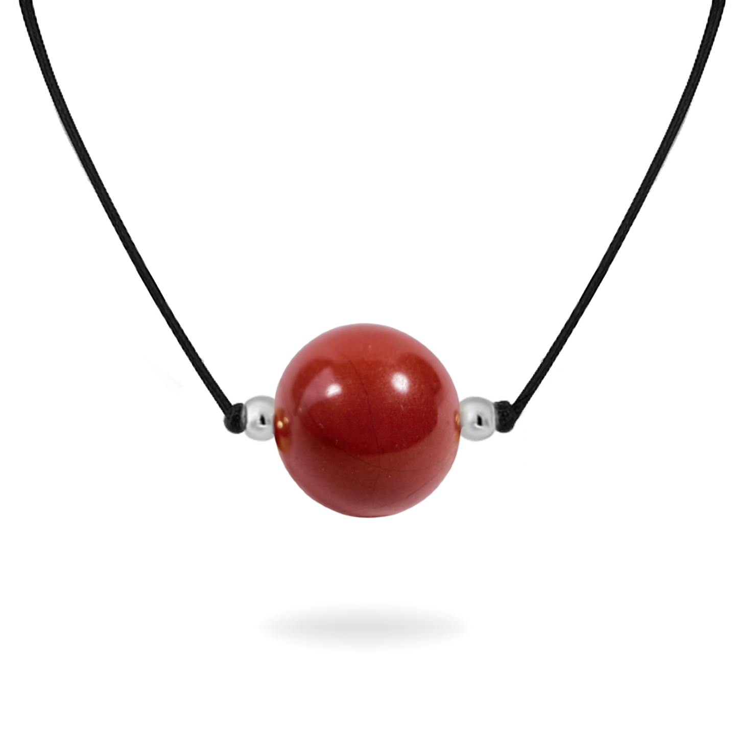 Collier de protection en jaspe rouge