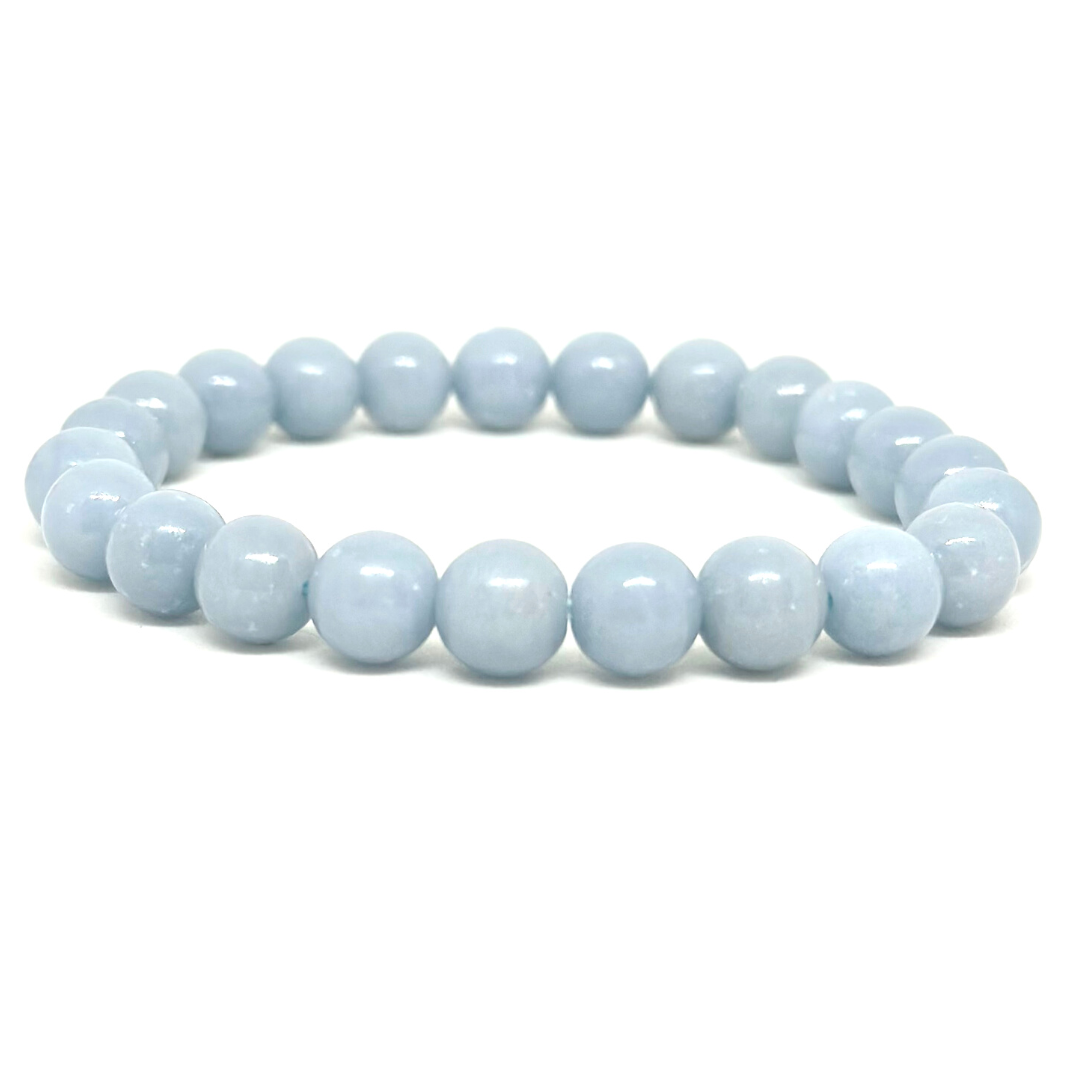 Peace Blue Angelite Bracelet