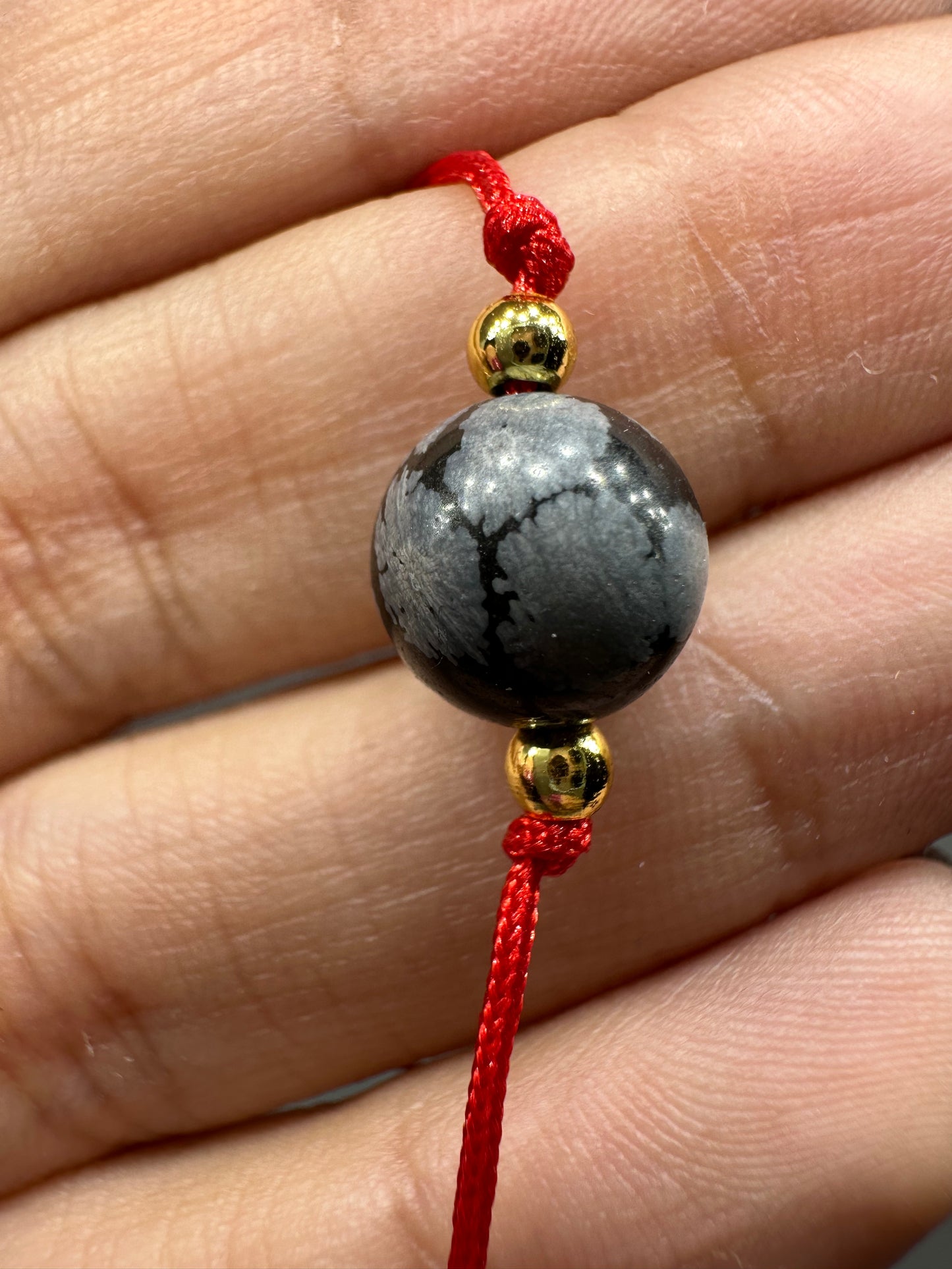 Problem Solving Snowy Obsidian Necklace