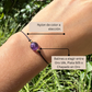 Pulsera de amatista en la muñeca – representa amor, comprensión y protección