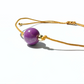 Vista lateral de la pulsera de fosfosiderita – joya elegante y equilibrante