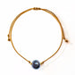 Vista superior de la pulsera de granate – diseño elegante y vibrante