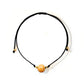 Vista superior de la pulsera de jaspe amarillo – diseño ajustable hecho a mano