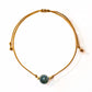Vista superior de la pulsera de labradorita – estilo artesanal y elegante