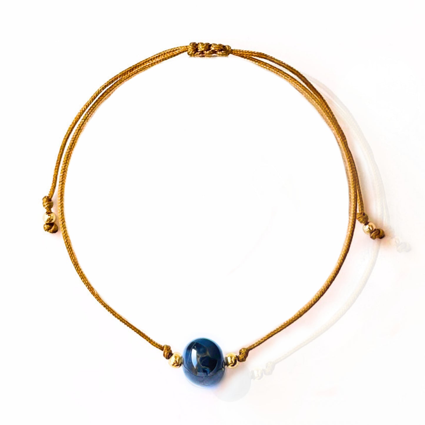 Vista superior de la pulsera de pietersita – diseño exclusivo y vibrante