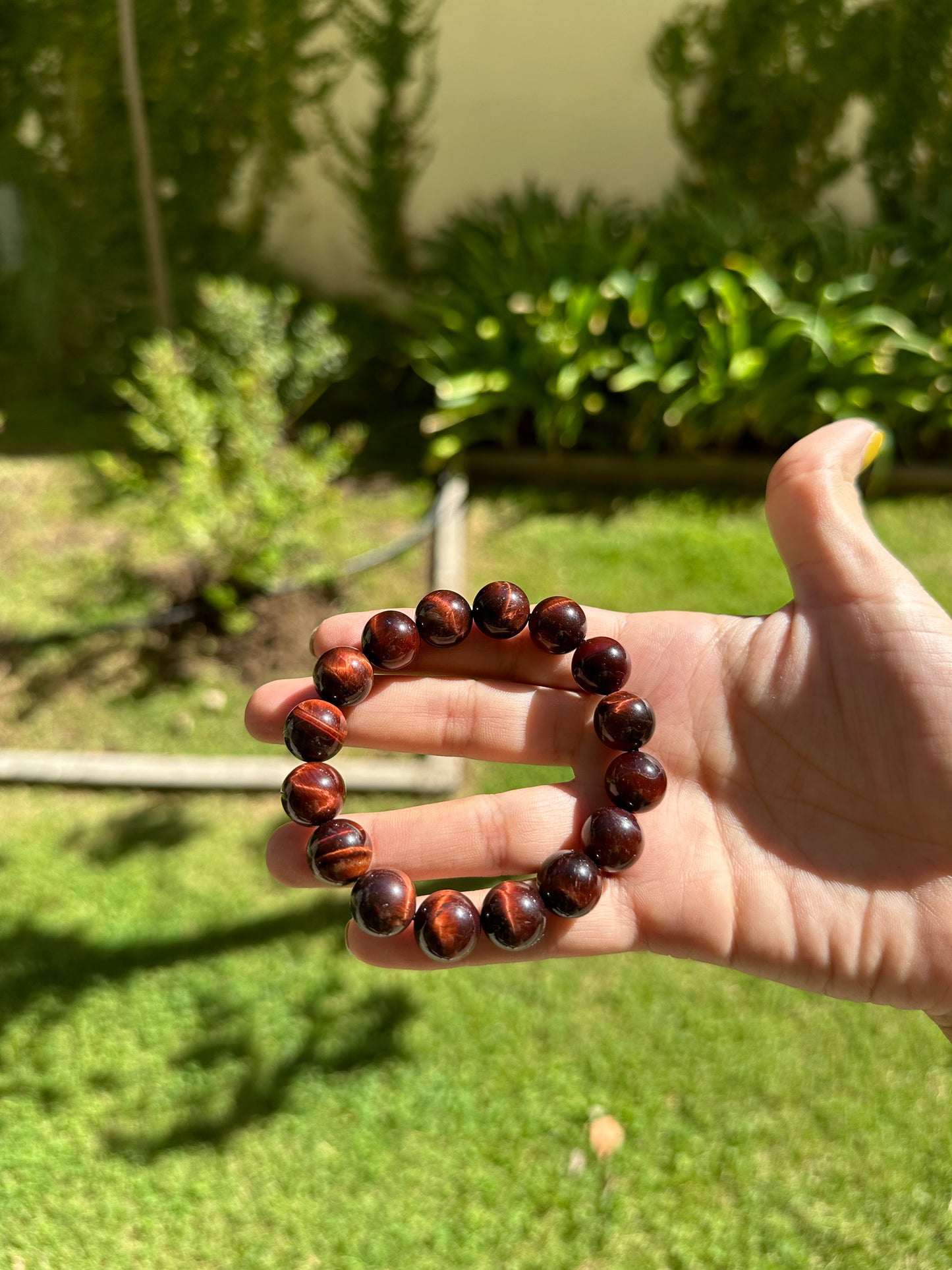 Money Red Tiger Eye Minimalist Bracelet