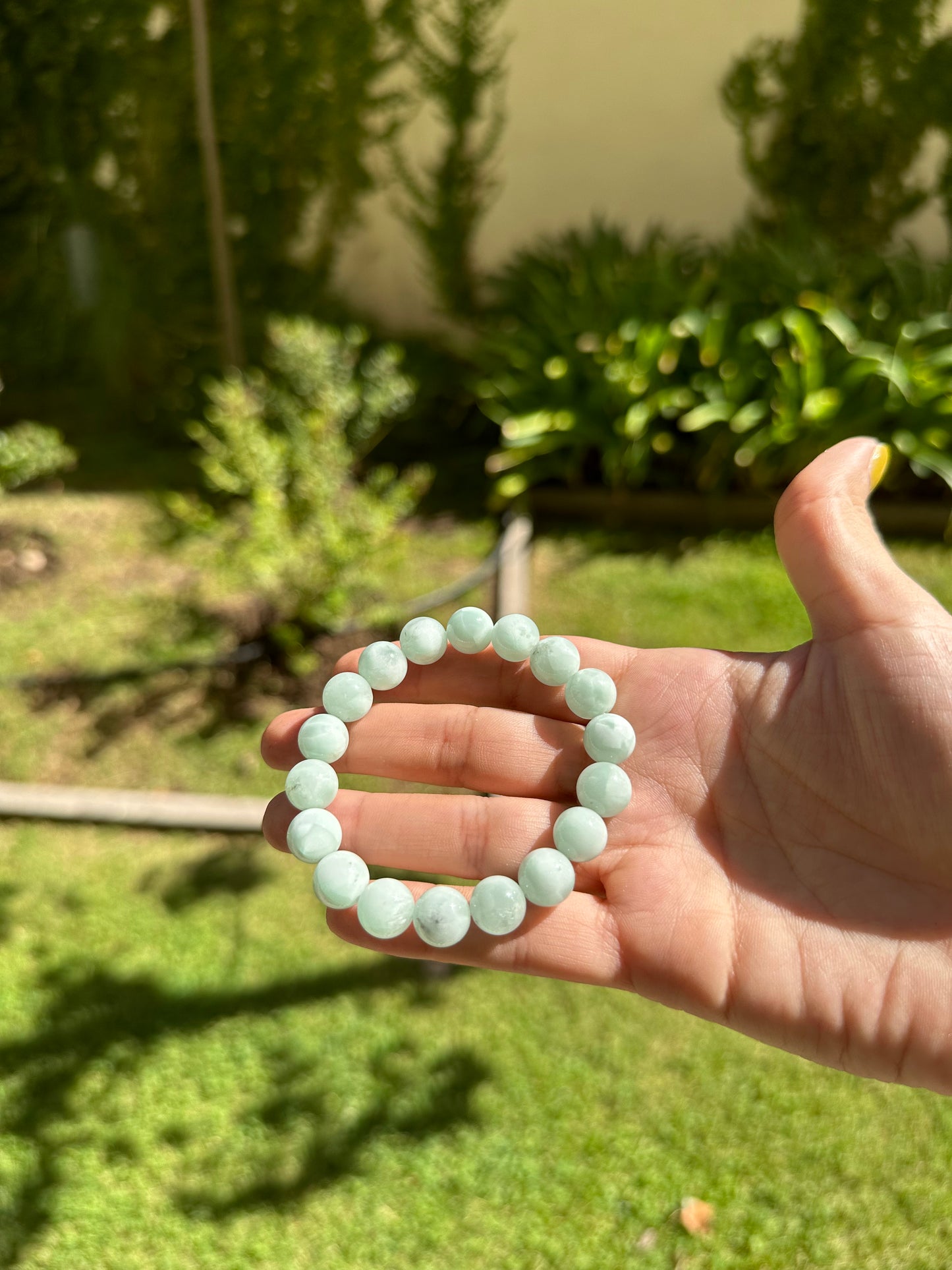 Green Angelite Bracelet - Peace