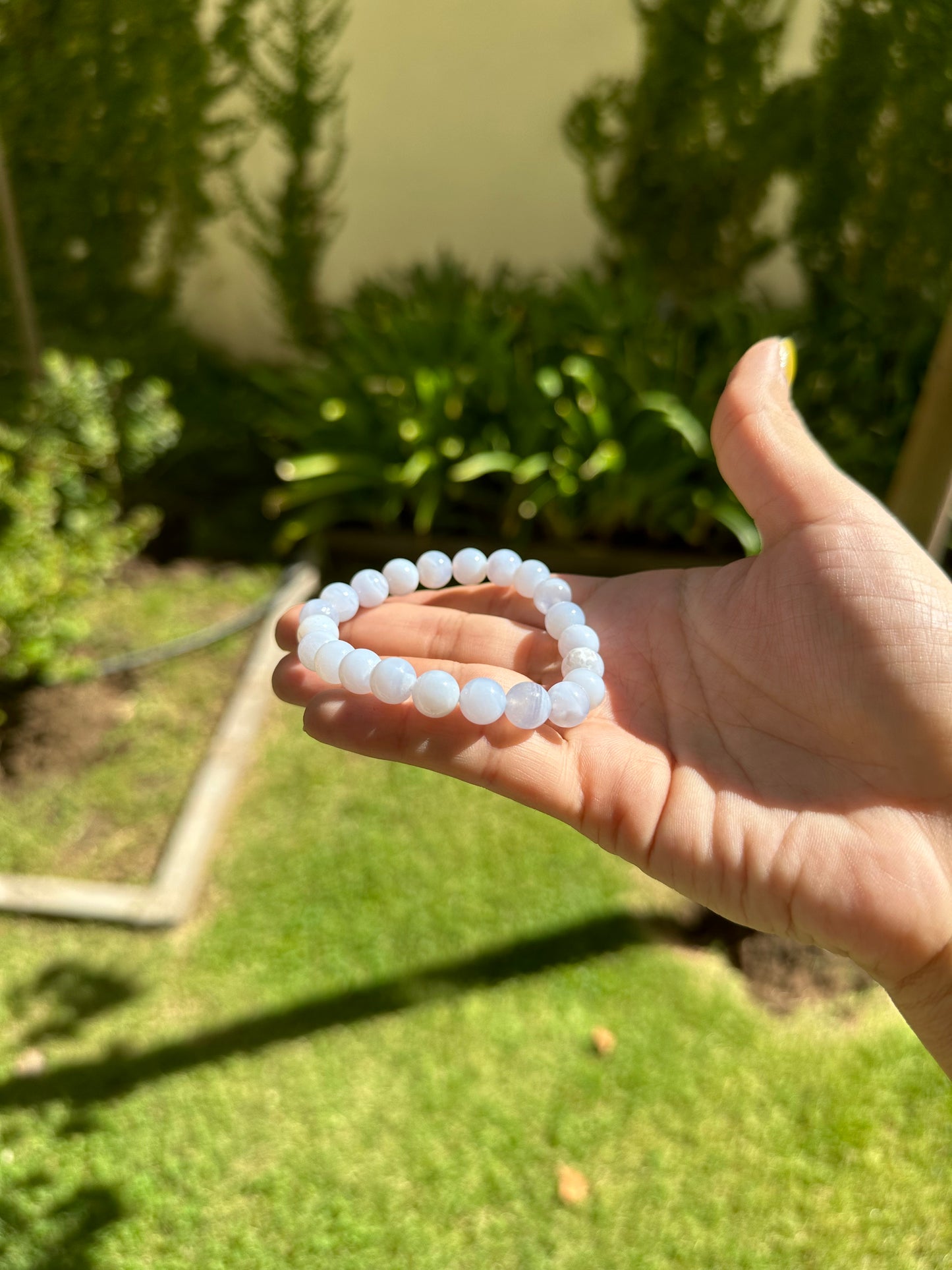 Self Trust  Chalcedony Bracelet