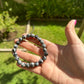 Problem Solving Snowy Obsidian Bracelet