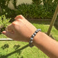 Problem Solving Snowy Obsidian Bracelet