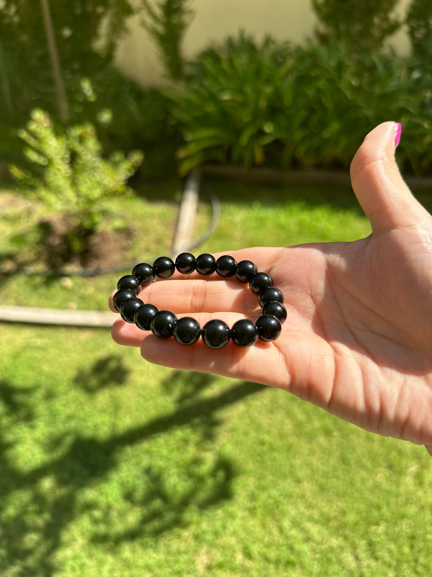 Problem Solving Obsidian Bracelet